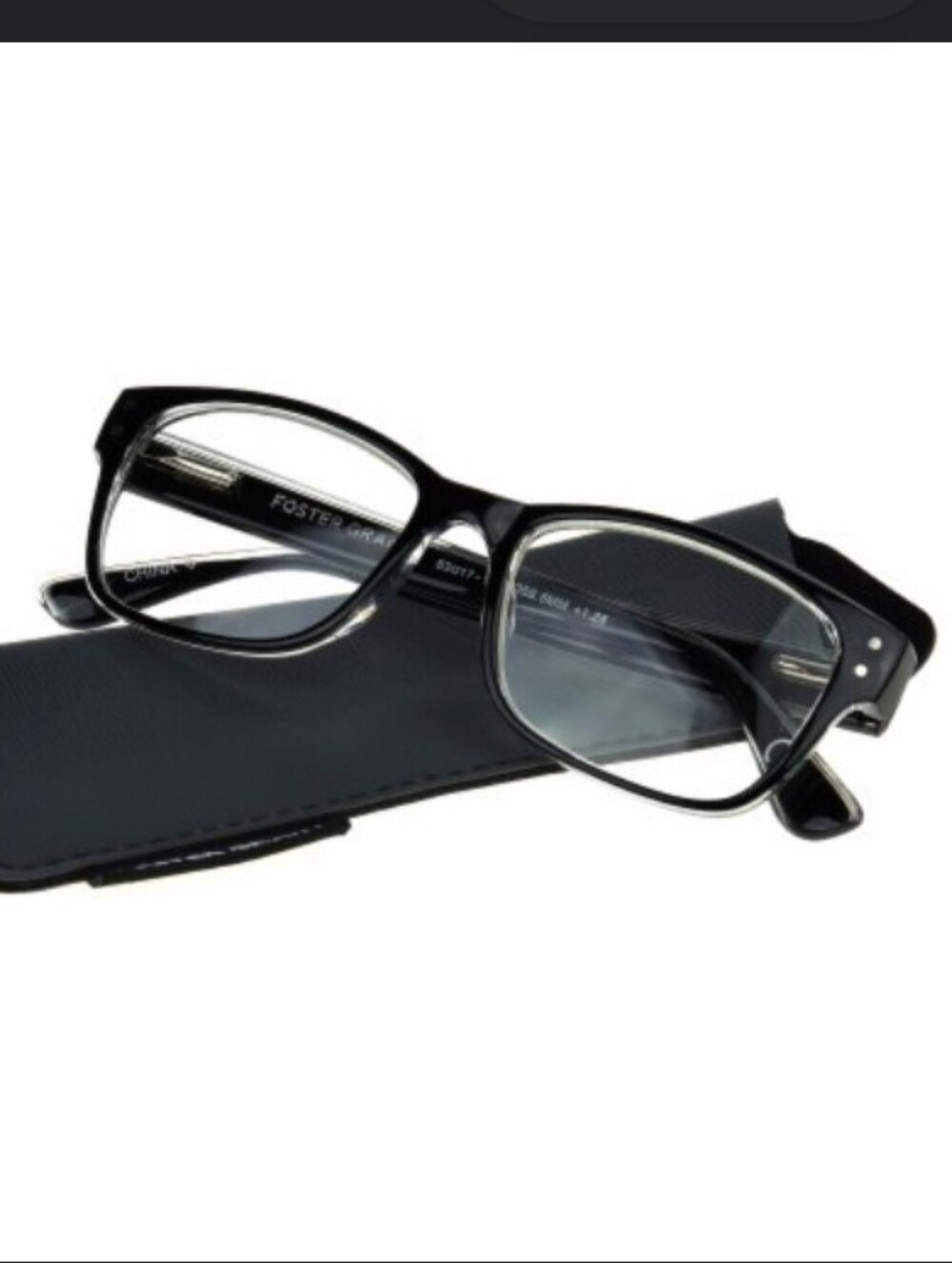 Foster Grant Black Rectangular Temple Eyeglasses✨